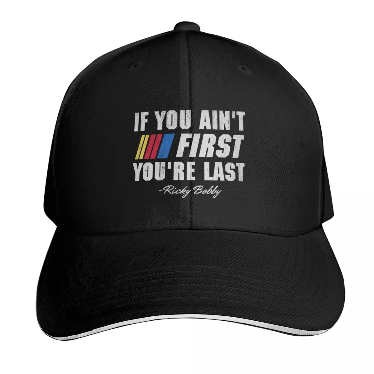 Talladega Nights Ricky Bobby If You Ain't First You're Last Baseball Cap derby hat golf hat genuine Caps Male Women's
Talladega Nights Ricky Bobby If You Ain't First You're Last Baseball Cap derby hat golf hat genuine Caps Male Women's