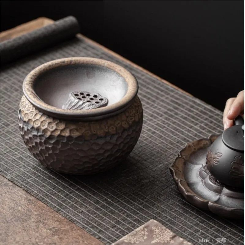 Vintage Tea Residue Jar Waste Tea Bucket Patterned Ceramic Tea Accessories Tea Residue Lotus Style Tea Residue Water Basin ZI378
Vintage Tea Residue Jar Waste Tea Bucket Patterned Ceramic Tea Accessories Tea Residue Lotus Style Tea Residue Water Basin ZI378