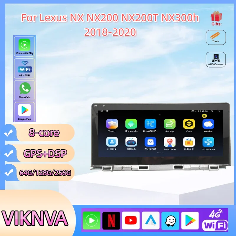 10,25-дюймовый Android 13 для Lexus NX NX200 NX200T 300h 2014-2021 Автомобильный стереоэкран 4G Wi-Fi Радионавигация GPS Мультимедиа
10,25-дюймовый Android 13 для Lexus NX NX200 NX200T 300h 2014-2021 Автомобильный стереоэкран 4G Wi-Fi Радионавигация GPS Мультимедиа