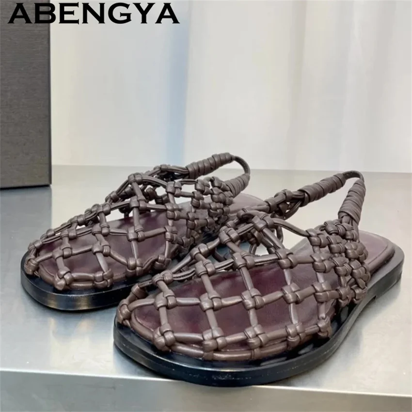 ABENGYA/2020 летние новые сетчатые полые сандалии на плоской подошве, женские модные сандалии на плоской подошве с круглым носком, летние модные пляжные сандалии Mujer
ABENGYA/2020 летние новые сетчатые полые сандалии на плоской подошве, женские модные сандалии на плоской подошве с круглым носком, летние модные пляжные сандалии Mujer