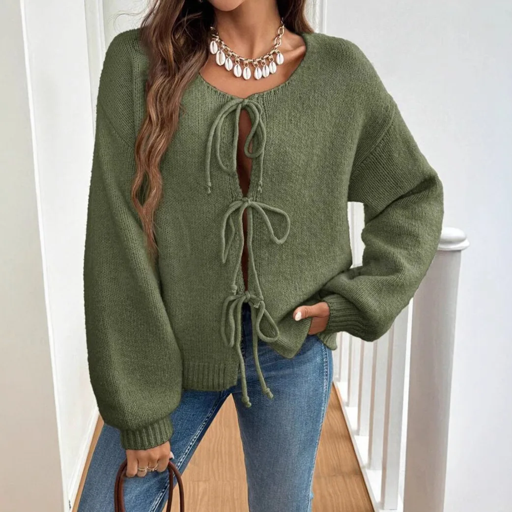 Women Casual Cozy Cardigan Loose Tie Front Chunky Cardigan Long Sleeve Plain Ribbed Cardigan Soft Knit Oversized Sweater
Women Casual Cozy Cardigan Loose Tie Front Chunky Cardigan Long Sleeve Plain Ribbed Cardigan Soft Knit Oversized Sweater