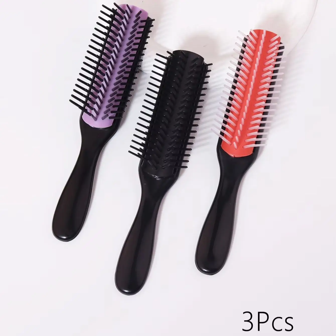 3pcs 9-row styling comb set, classic exfoliating, dual-use for dry and wet hair, hair salon comb, special for real hair wigs
3pcs 9-row styling comb set, classic exfoliating, dual-use for dry and wet hair, hair salon comb, special for real hair wigs