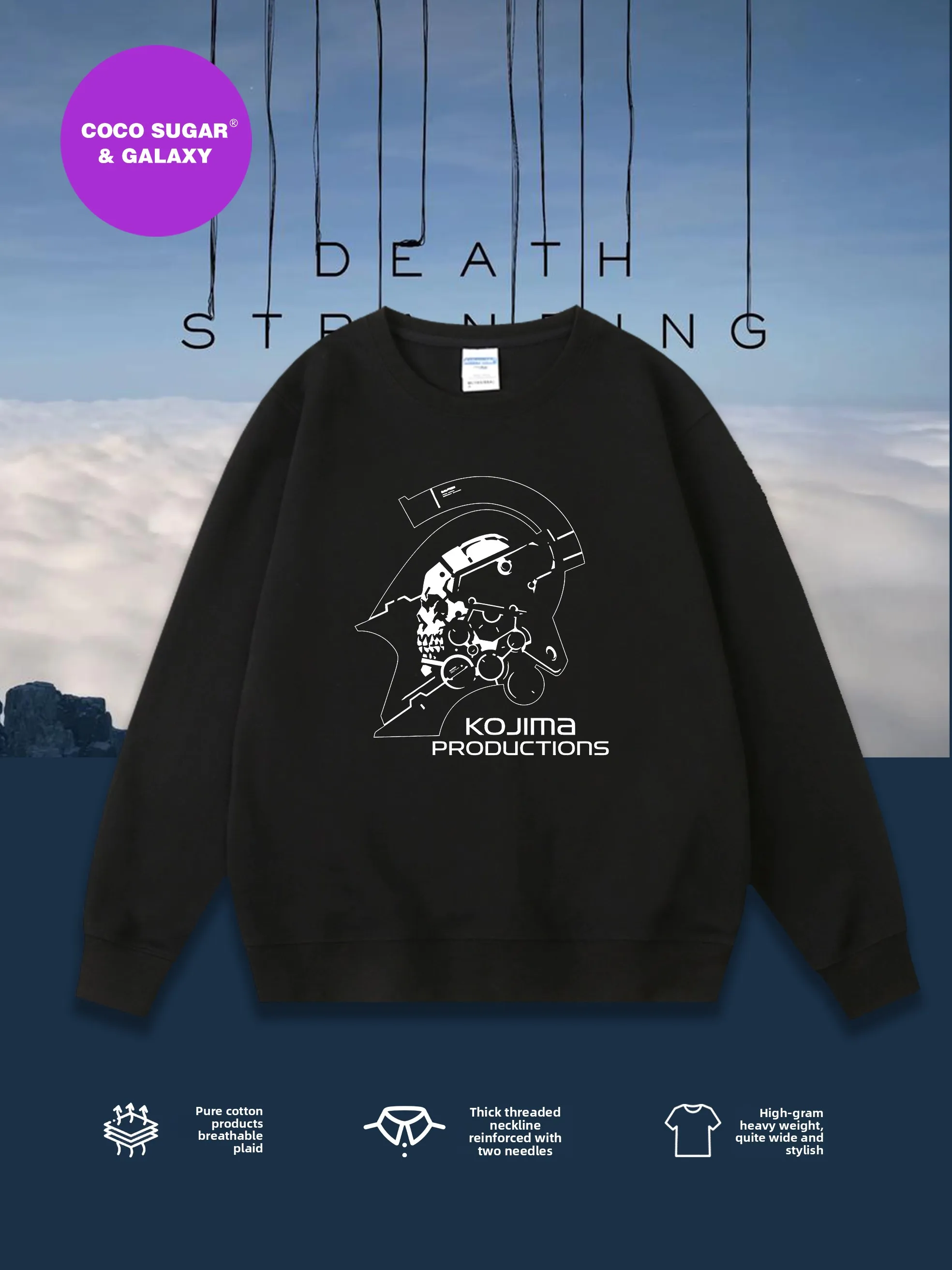 High Quality Long Sleeve Hoodie Death Stranding 2 Game Theme Cotton Blend Casual Wear for Men And Women Youth And Adults
High Quality Long Sleeve Hoodie Death Stranding 2 Game Theme Cotton Blend Casual Wear for Men And Women Youth And Adults