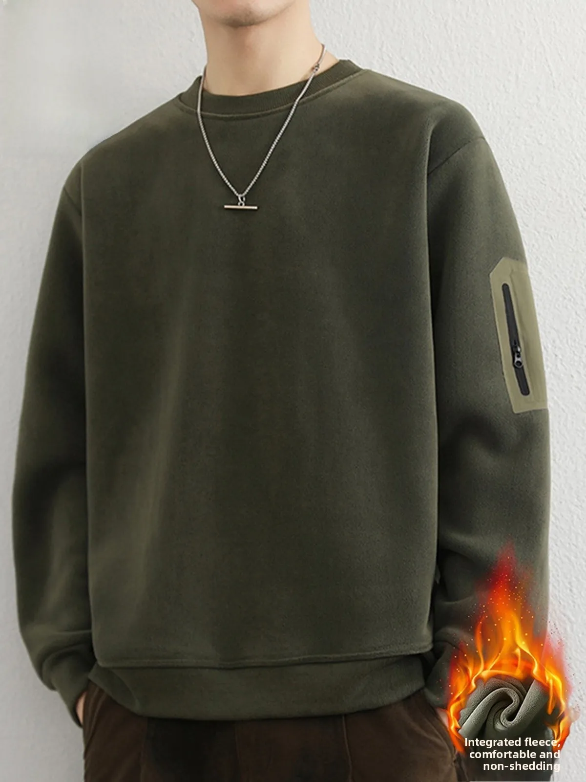 Мужская толстовка с длинным рукавом и круглым вырезом, на флисовой подкладке, базовый слой, зимняя, новая, повседневная, удобная, из полиэстера
Мужская толстовка с длинным рукавом и круглым вырезом, на флисовой подкладке, базовый слой, зимняя, новая, повседневная, удобная, из полиэстера