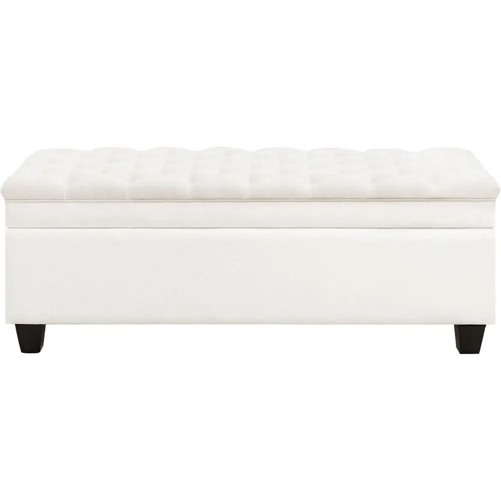 Upholstered Fabric Storage Ottoman Bench, Beige, with Safety Hinge and Solid Wood Legs, Holds 500 lbs
Upholstered Fabric Storage Ottoman Bench, Beige, with Safety Hinge and Solid Wood Legs, Holds 500 lbs