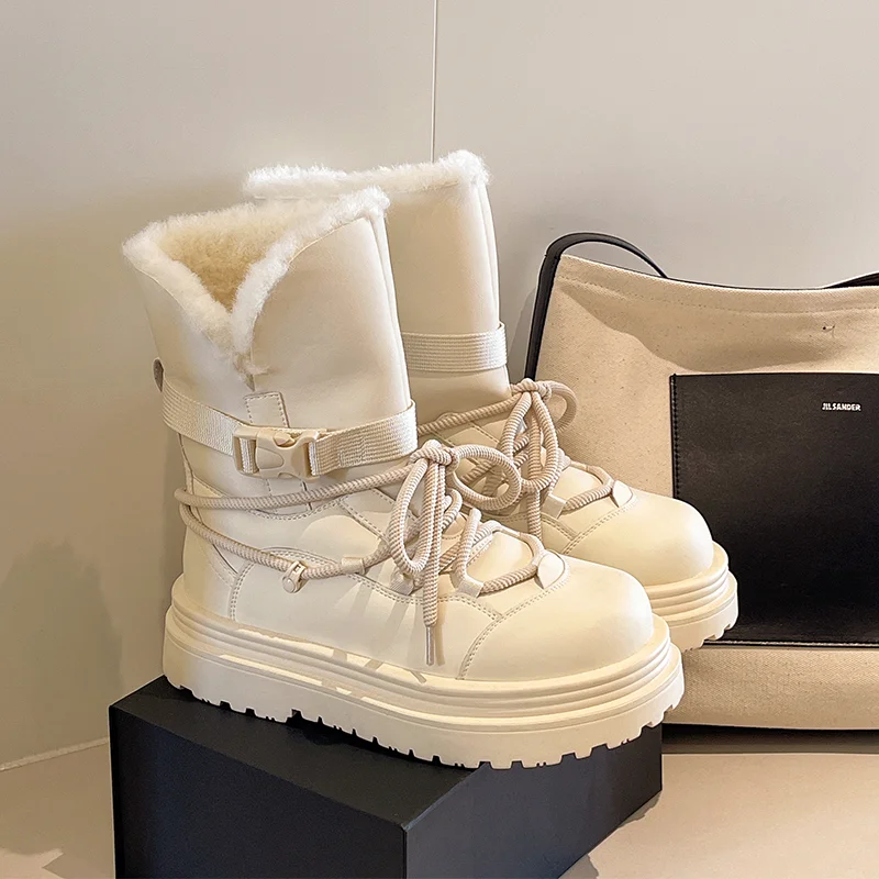 Furry Women's Ankle Boots Flats Platform Short Plush Shoes 2025 Winter Chelsea Warm Boots New Comfort Lace Up Fad Mujer Botas
Furry Women's Ankle Boots Flats Platform Short Plush Shoes 2025 Winter Chelsea Warm Boots New Comfort Lace Up Fad Mujer Botas
