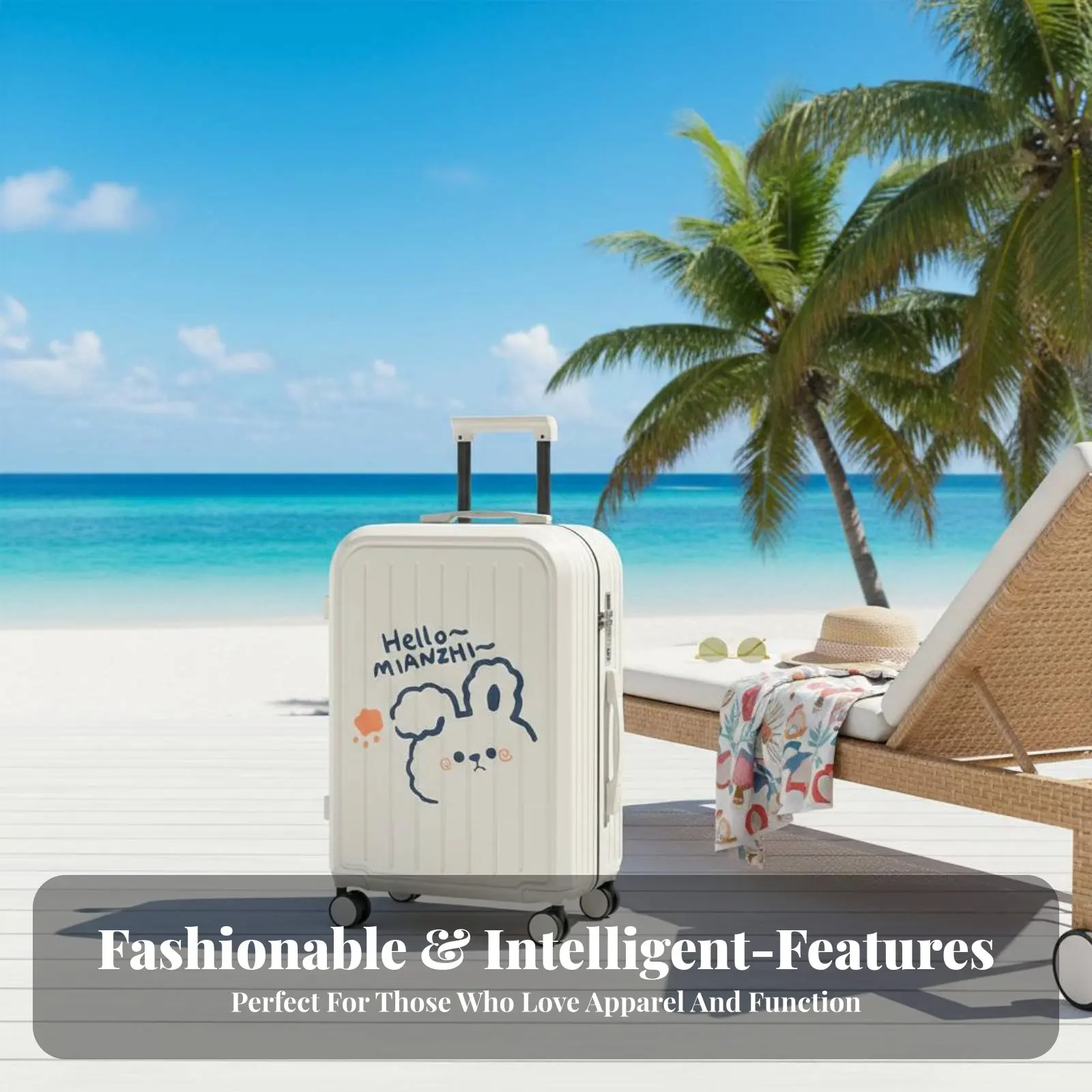 Чемодан с мультяшным дизайном, кодовым замком, колесами, жестким корпусом, телескопической ручкой для путешествий и отпуска
Чемодан с мультяшным дизайном, кодовым замком, колесами, жестким корпусом, телескопической ручкой для путешествий и отпуска