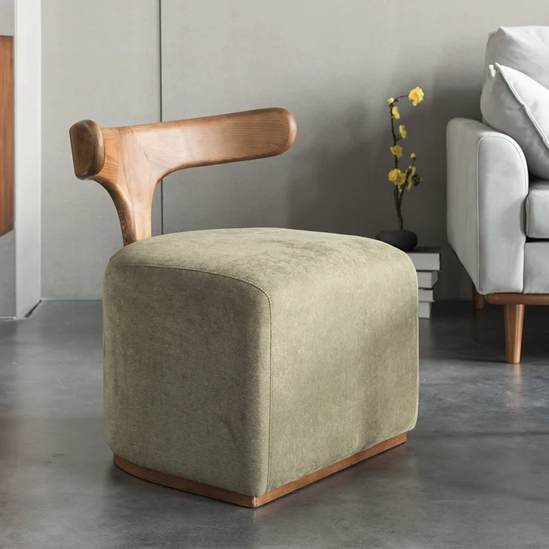Nordic Modern Designer Creative Solid Wood Backrest Fabric Leisure Chair/stool For Shoe Replacement Stool New
Nordic Modern Designer Creative Solid Wood Backrest Fabric Leisure Chair/stool For Shoe Replacement Stool New