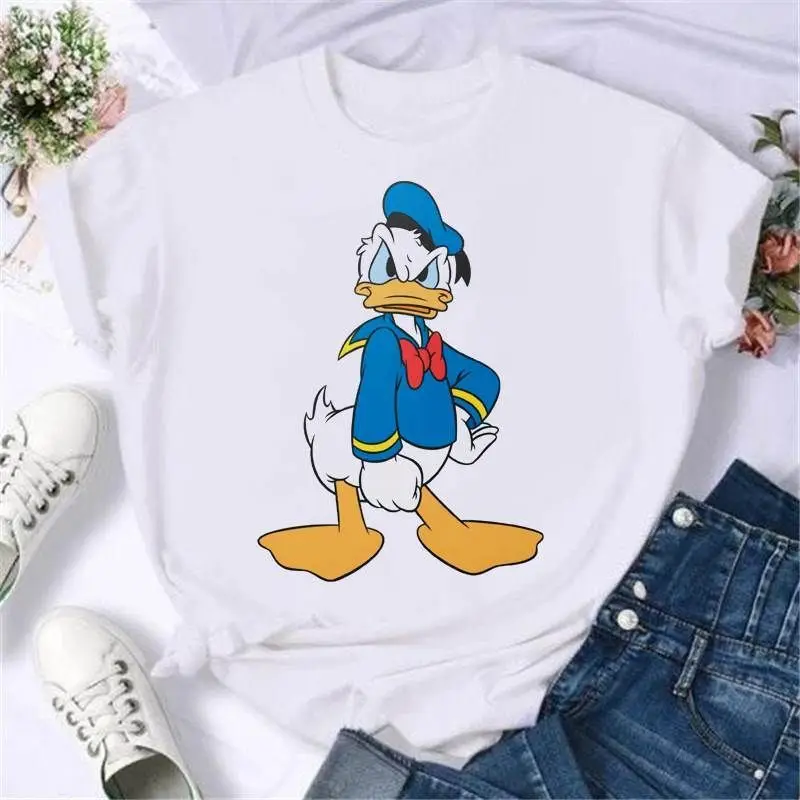 Disney Mickey Mouse Donald Duck Are Comfortable Leisure Cotton Men and Women Sweethearts Outfit T-shirt with Short Sleeves
Disney Mickey Mouse Donald Duck Are Comfortable Leisure Cotton Men and Women Sweethearts Outfit T-shirt with Short Sleeves