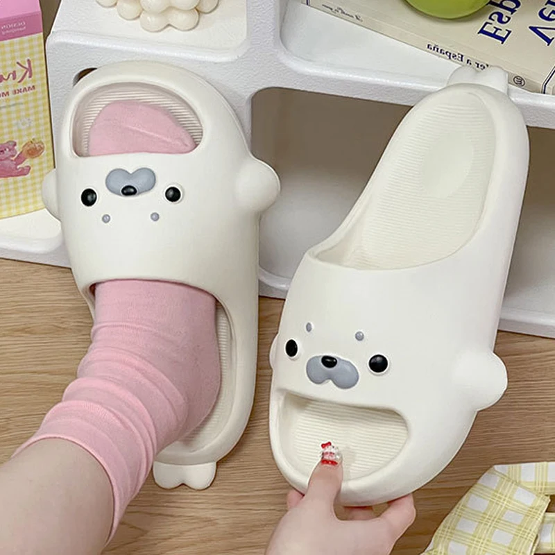 Seal Slipper Women Bear Cute Cloud Sandals Summer Flip Flops Beach Slides House Casual Room Home Shoes Kawai Flat Female Eva Men
Seal Slipper Women Bear Cute Cloud Sandals Summer Flip Flops Beach Slides House Casual Room Home Shoes Kawai Flat Female Eva Men