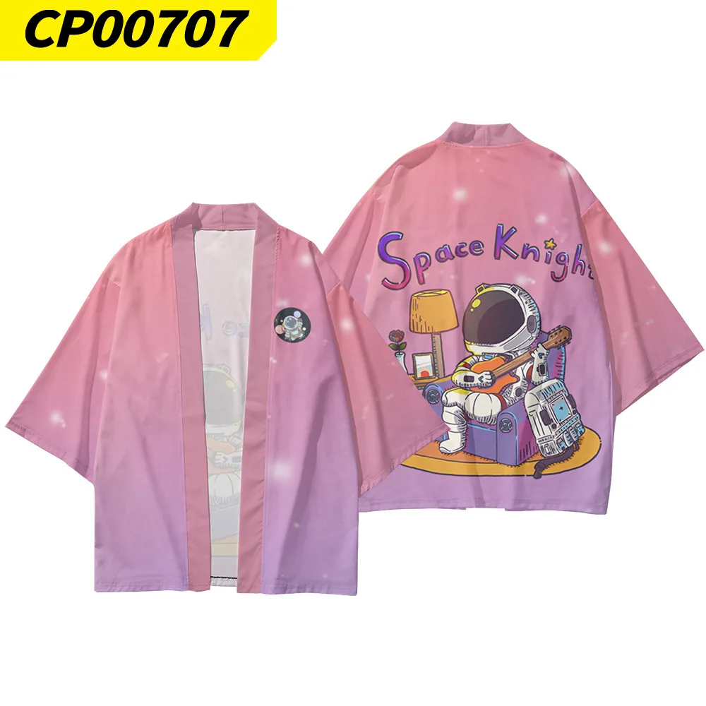Japanese Cosmonaut Samurai Print Cardigan Haori Fashion Women Men Cosplay Traditional Kimono Casual Beach Yukata Asian Clothing
Japanese Cosmonaut Samurai Print Cardigan Haori Fashion Women Men Cosplay Traditional Kimono Casual Beach Yukata Asian Clothing