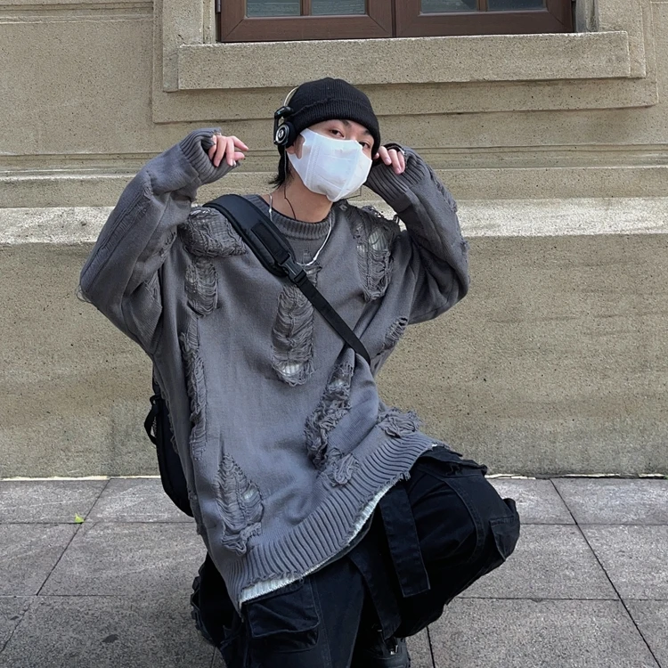 Мужской свободный вязаный свитер оверсайз, модный дизайн Haome Sle Hole, ленивый Sle, зимняя мода, длинное волокно из полиэстера
Мужской свободный вязаный свитер оверсайз, модный дизайн Haome Sle Hole, ленивый Sle, зимняя мода, длинное волокно из полиэстера