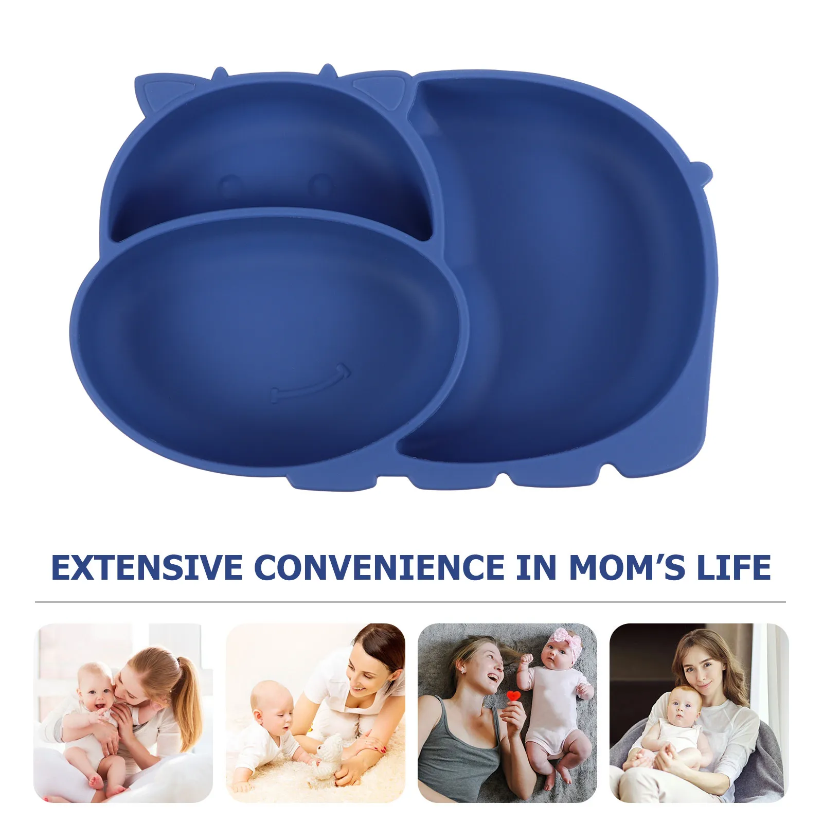 1Pcs Silicone Baby Dinner Plate Cartoon Cow Shape Suction Anti-Skid Compartment One-Piece Divided Tableware for Home Outdoor
1Pcs Silicone Baby Dinner Plate Cartoon Cow Shape Suction Anti-Skid Compartment One-Piece Divided Tableware for Home Outdoor