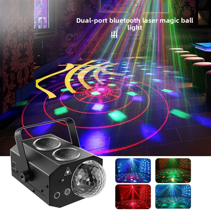 K TV Laser Magic Ball Light Bluetooth Flash 48 Pattern Light LED Crystal Magic Ball Stage Light Show
K TV Laser Magic Ball Light Bluetooth Flash 48 Pattern Light LED Crystal Magic Ball Stage Light Show
