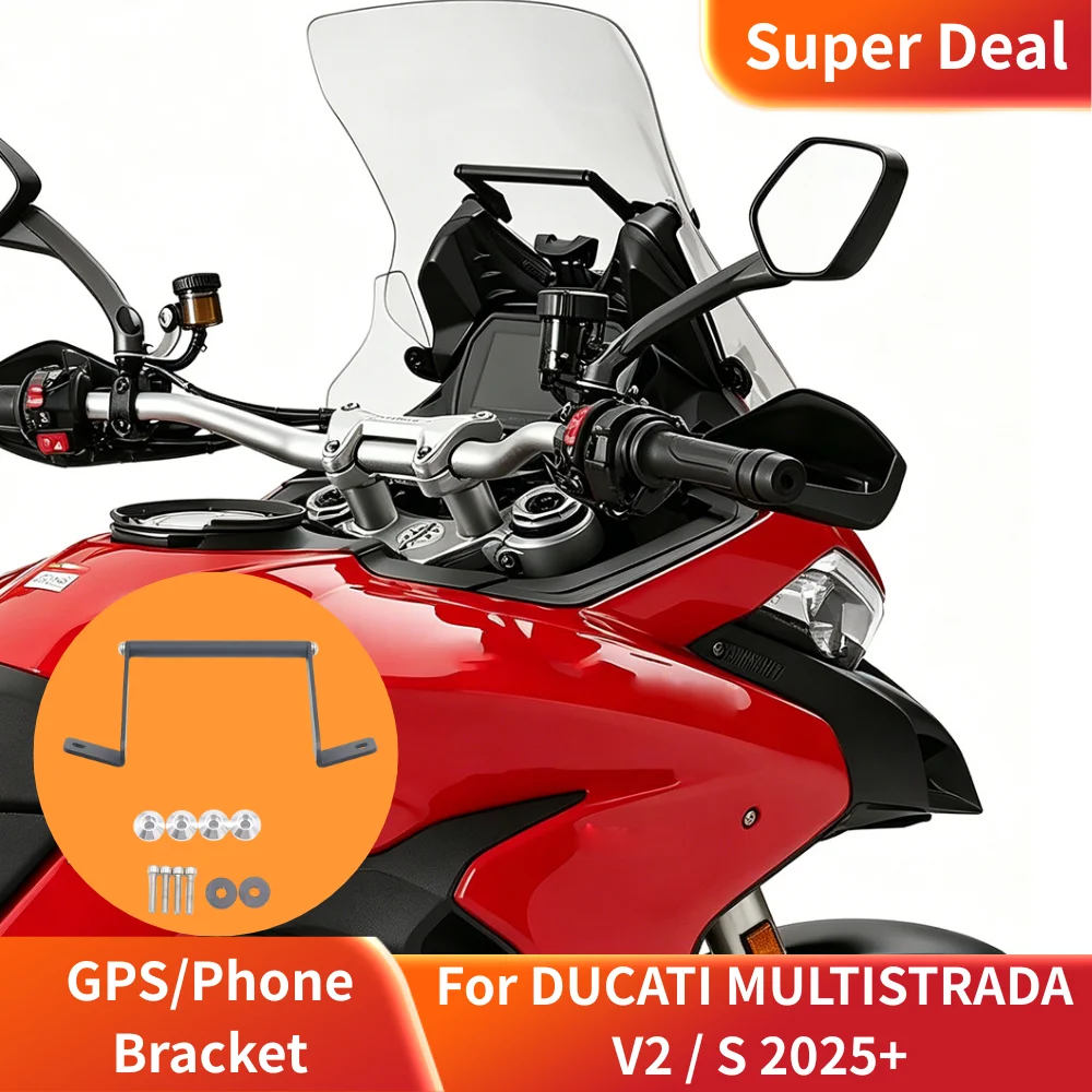 For DUCATI MULTISTRADA V2 / S 2025 Motorcycle GPS Navigation Bracket Mobile Phone Holder Stand For MULTISTRADA V2 Bracket
For DUCATI MULTISTRADA V2 / S 2025 Motorcycle GPS Navigation Bracket Mobile Phone Holder Stand For MULTISTRADA V2 Bracket