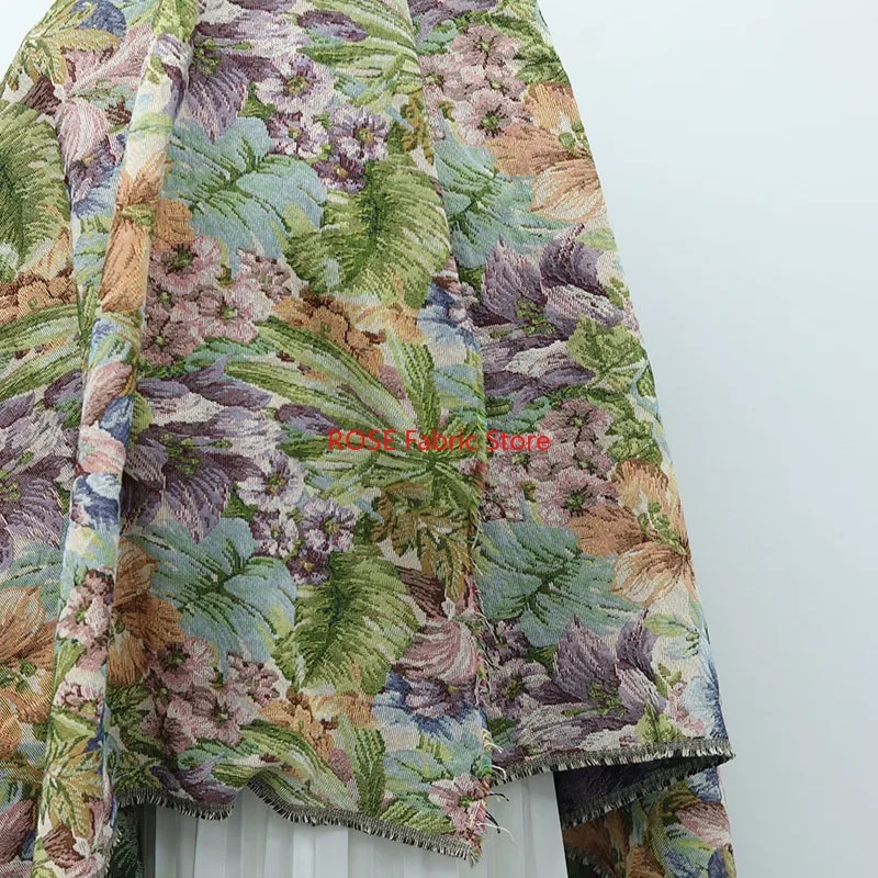 Floral Jacquard Fabric for Vintage Rural Style Home Handmade Diy Bag Clothing Design Cloth Fabrics Sewing Material
Floral Jacquard Fabric for Vintage Rural Style Home Handmade Diy Bag Clothing Design Cloth Fabrics Sewing Material