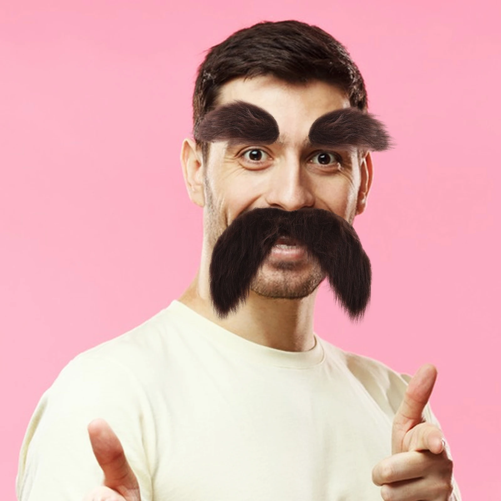 4 Sets Party Fake Beard Suit Costume Beards for Adults Realistic Glasses Favors Facial Hair Brown Polyester Halloween Man
4 Sets Party Fake Beard Suit Costume Beards for Adults Realistic Glasses Favors Facial Hair Brown Polyester Halloween Man