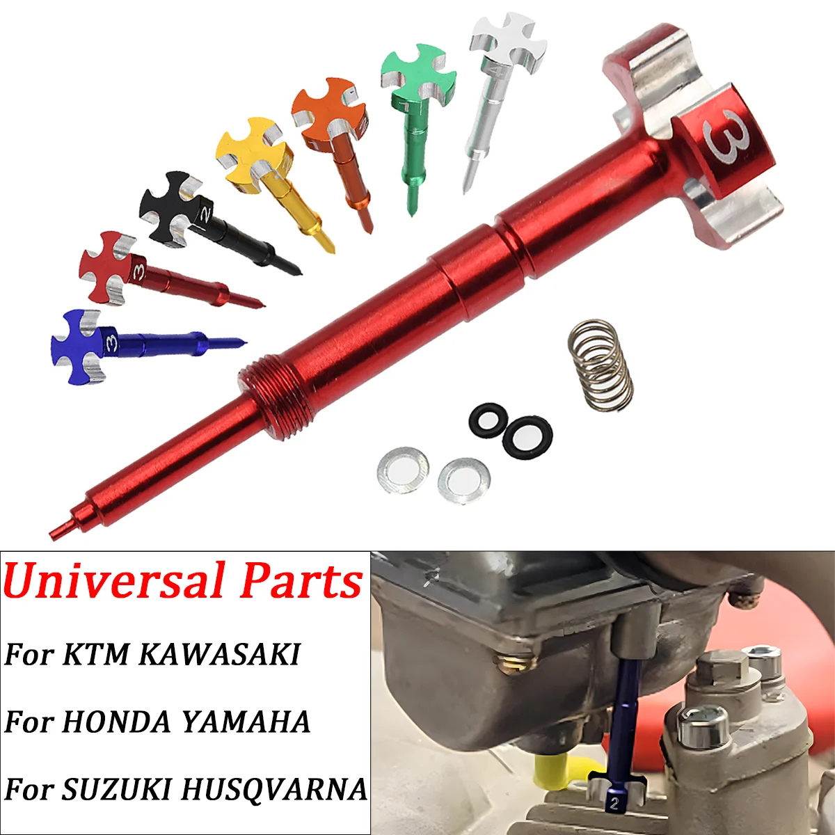 Easy Adjustable Air Carburetor Fuel Mixture Screw For Motorcycle ATV Keihin FCR MX Carbs Carby Motor 4 Stroke KTM Honda Yamaha
Easy Adjustable Air Carburetor Fuel Mixture Screw For Motorcycle ATV Keihin FCR MX Carbs Carby Motor 4 Stroke KTM Honda Yamaha