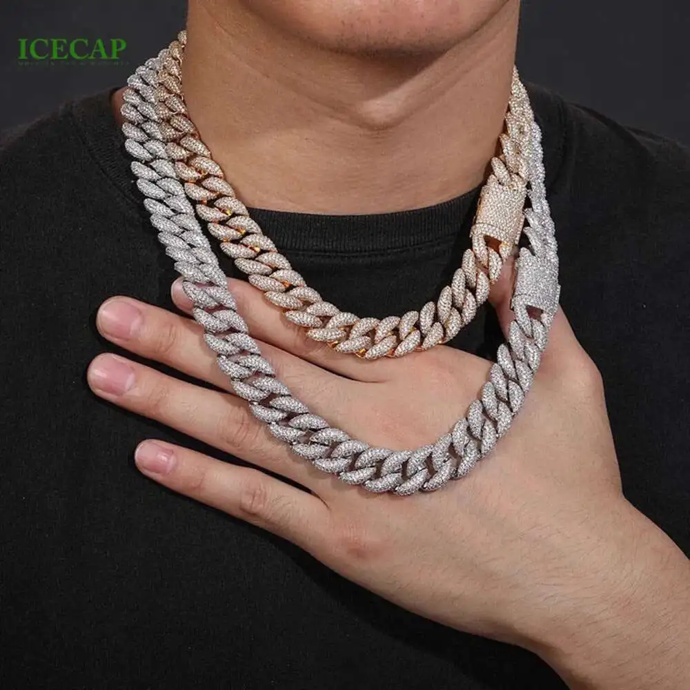 20mm Miami Cuban Link Chain Necklace Ice Men Hip Hop Vvs Moissanite 925 Silver Cuban Chain Fine Jewelry
20mm Miami Cuban Link Chain Necklace Ice Men Hip Hop Vvs Moissanite 925 Silver Cuban Chain Fine Jewelry