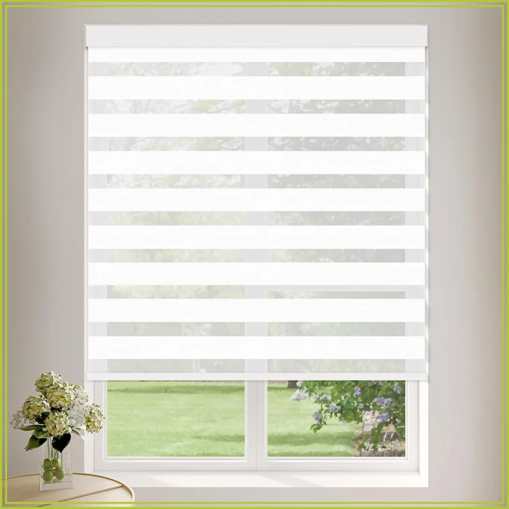 Cordless Zebra Blinds 35x72, Free-Stop Roller Shades Dual Layer Light Filtering Privacy Day and Night, Light Control for Home Bedroom Office
Cordless Zebra Blinds 35x72, Free-Stop Roller Shades Dual Layer Light Filtering Privacy Day and Night, Light Control for Home Bedroom Office