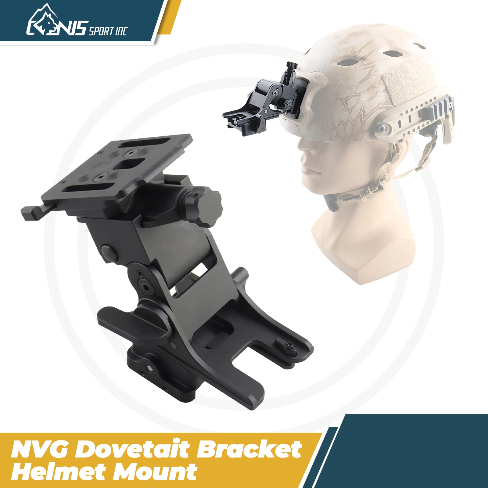 CANIS SPORT INC AKA II Tactical Helmet Mount - Interchangeable NVG Sockets & Anti-Wobble Design
CANIS SPORT INC AKA II Tactical Helmet Mount - Interchangeable NVG Sockets & Anti-Wobble Design