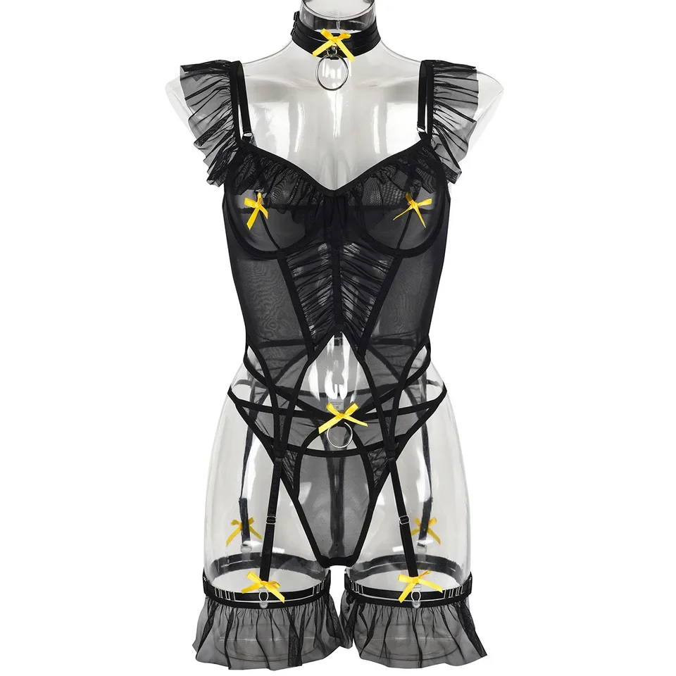 Sexy Erotic Womens Western Style Stretch Mesh Bodysuit Sensual Boned Alluring Backless Attractive Breathable Lingerie Teddy
Sexy Erotic Womens Western Style Stretch Mesh Bodysuit Sensual Boned Alluring Backless Attractive Breathable Lingerie Teddy