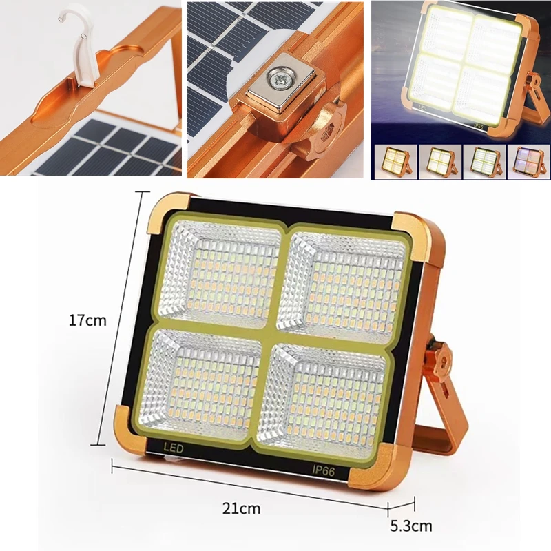 Portable Magnetic Solar Working Light USB Rechargeable Camping Lantern Equipment Outdoor Lamp Spotlight 4 Modes LED Floodlight
Portable Magnetic Solar Working Light USB Rechargeable Camping Lantern Equipment Outdoor Lamp Spotlight 4 Modes LED Floodlight