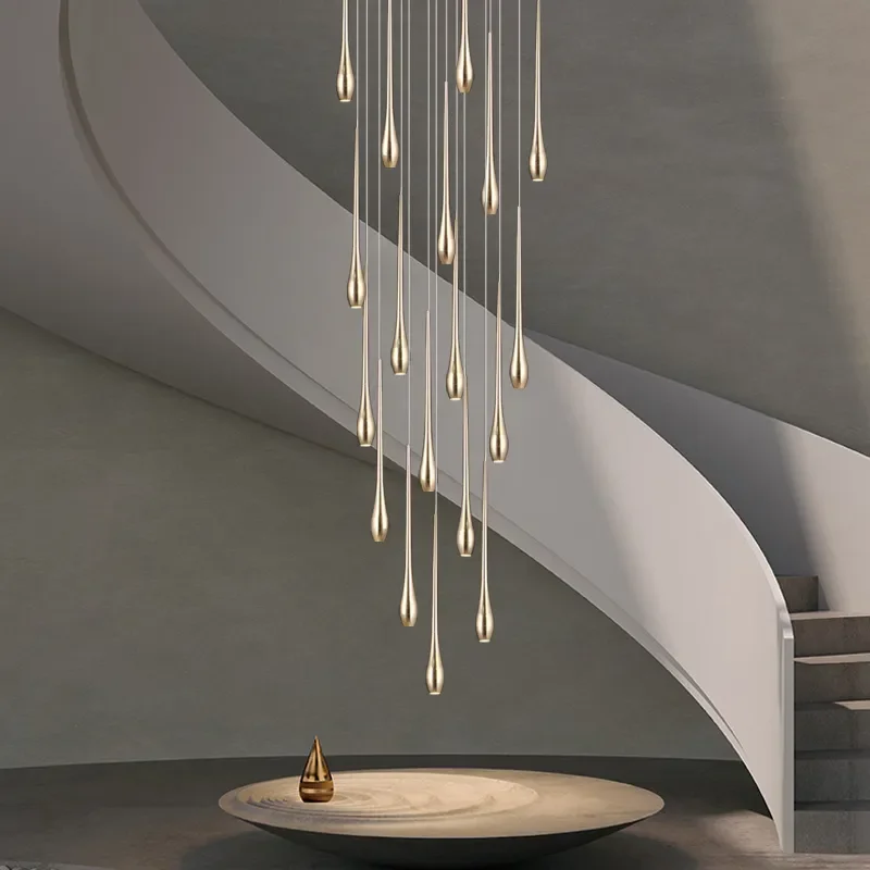Modern Lighting Gold-Plated Chandelier Minimal Design Luxury Living Room Lamp Restaurant Kitchen Chandelier Led Stair Chandelier
Modern Lighting Gold-Plated Chandelier Minimal Design Luxury Living Room Lamp Restaurant Kitchen Chandelier Led Stair Chandelier