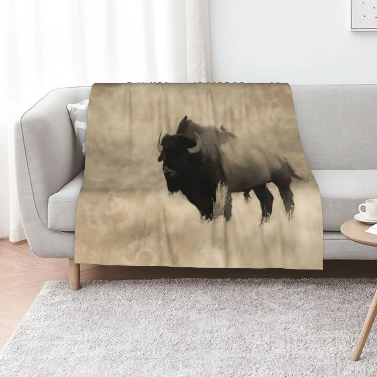 American Buffalo - Plains Bison Throw Blanket Durable Warm Blanket for Daily Home Use
American Buffalo - Plains Bison Throw Blanket Durable Warm Blanket for Daily Home Use