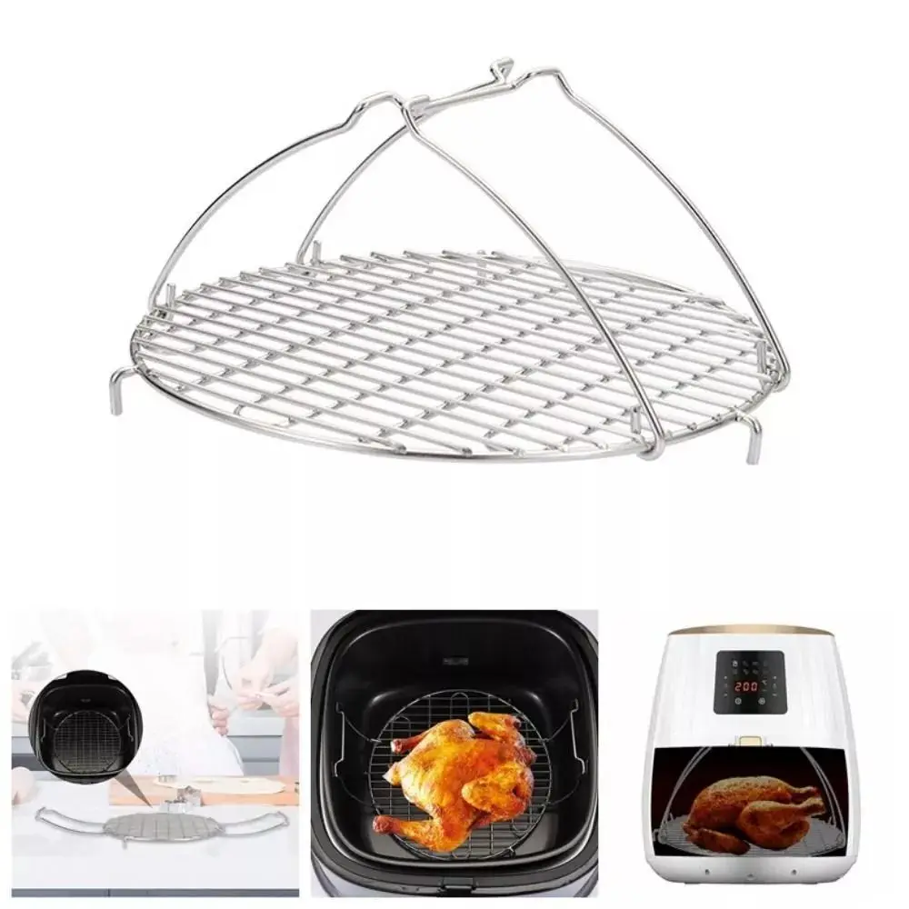 Stainless Steel Round Food Baking Stand Multifunctional Hollow Out Steaming Rack Handheld Sturdy Kitchen Cooking Rack
Stainless Steel Round Food Baking Stand Multifunctional Hollow Out Steaming Rack Handheld Sturdy Kitchen Cooking Rack
