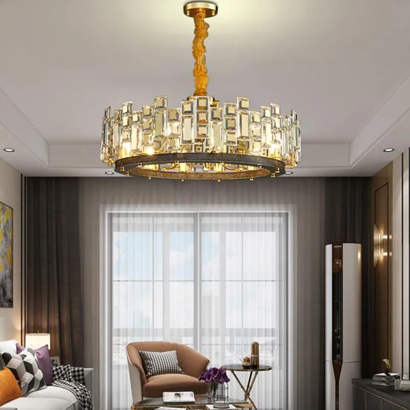 Jmmxiuz Modern Crystal Chandelier Luxury Gold LED Chain Lamp for Living Room Home Interior Lighting Decoration
Jmmxiuz Modern Crystal Chandelier Luxury Gold LED Chain Lamp for Living Room Home Interior Lighting Decoration