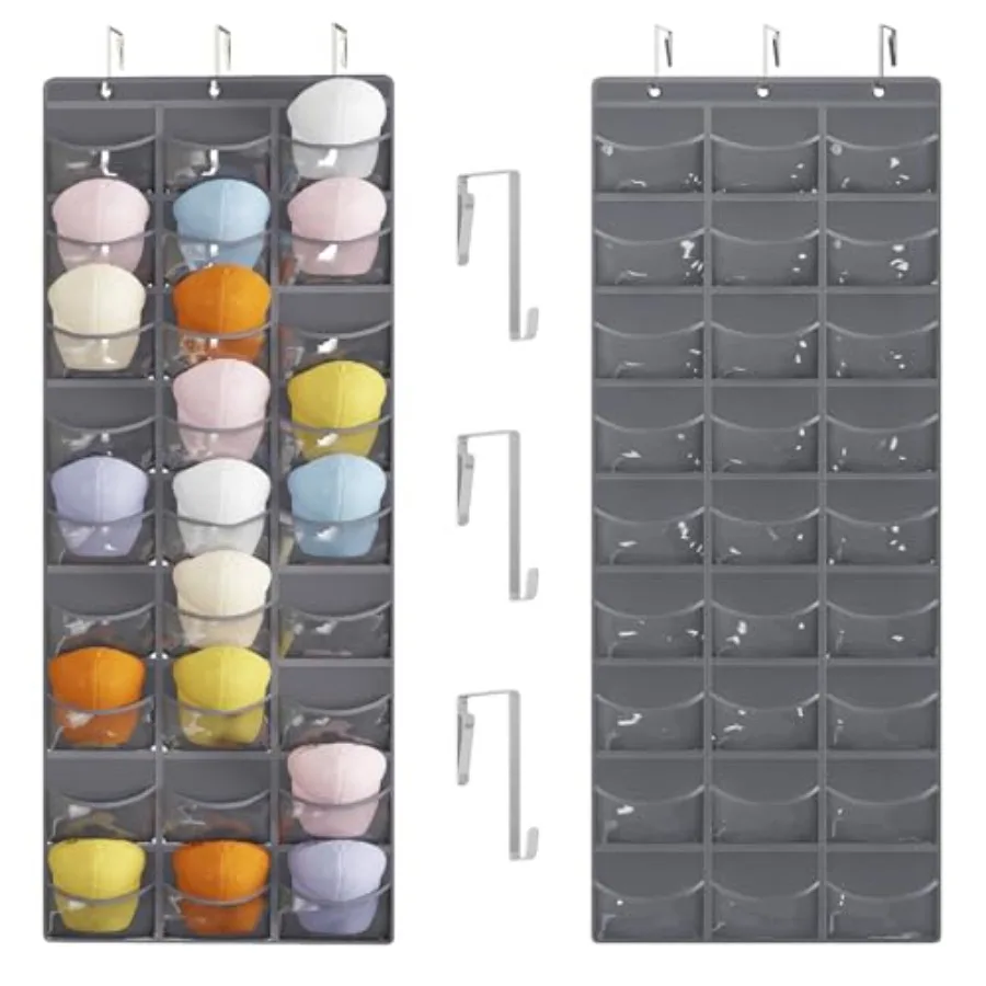 Hat Organizer Racks for Baseball Caps 27 Pocket Pocket Over the Door Hat Organizer with 3 Hooks Hat Storage to Protect and Disp
Hat Organizer Racks for Baseball Caps 27 Pocket Pocket Over the Door Hat Organizer with 3 Hooks Hat Storage to Protect and Disp