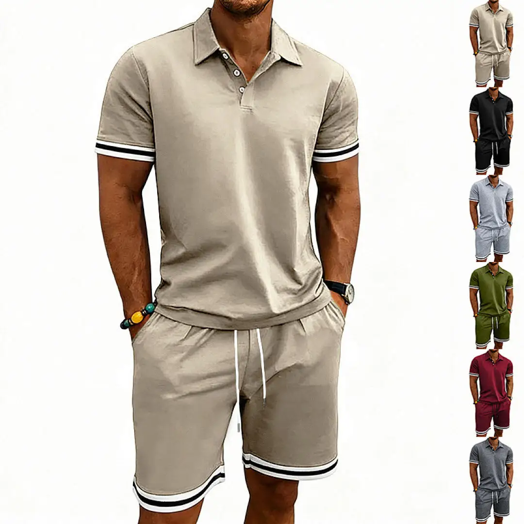 Summer Men's Shirt And Shorts Set Thin Breathable Short Sleeve Turn-down Collar Youth Cross-border Independent Station
Summer Men's Shirt And Shorts Set Thin Breathable Short Sleeve Turn-down Collar Youth Cross-border Independent Station
