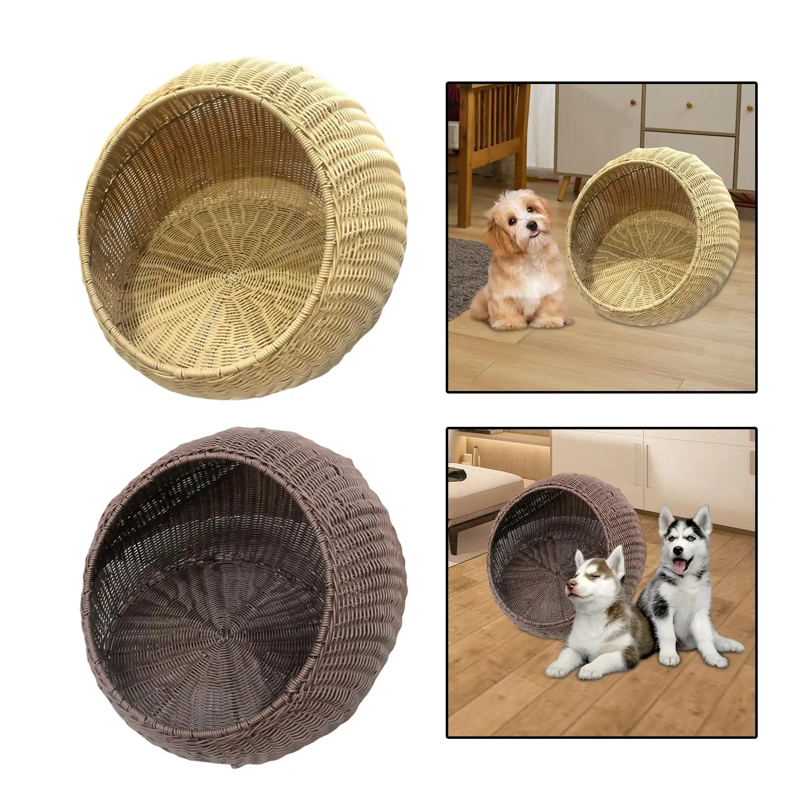 Cat Bed Basket Cat Basket, Sleeping Cat Hideaway Hut, Breathable Kitten Cave Sleeping Bed for Pomeranian Dog Poodle
Cat Bed Basket Cat Basket, Sleeping Cat Hideaway Hut, Breathable Kitten Cave Sleeping Bed for Pomeranian Dog Poodle
