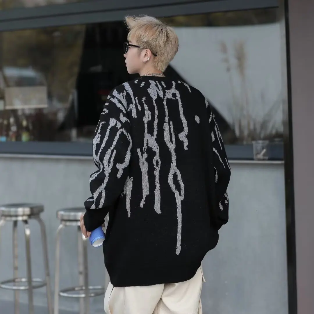 Loose Fit American Sle Men's Knitwear Sweater for Autumn Winter plus Size 250 Pou High Street Faion Retro Knitted Top
Loose Fit American Sle Men's Knitwear Sweater for Autumn Winter plus Size 250 Pou High Street Faion Retro Knitted Top