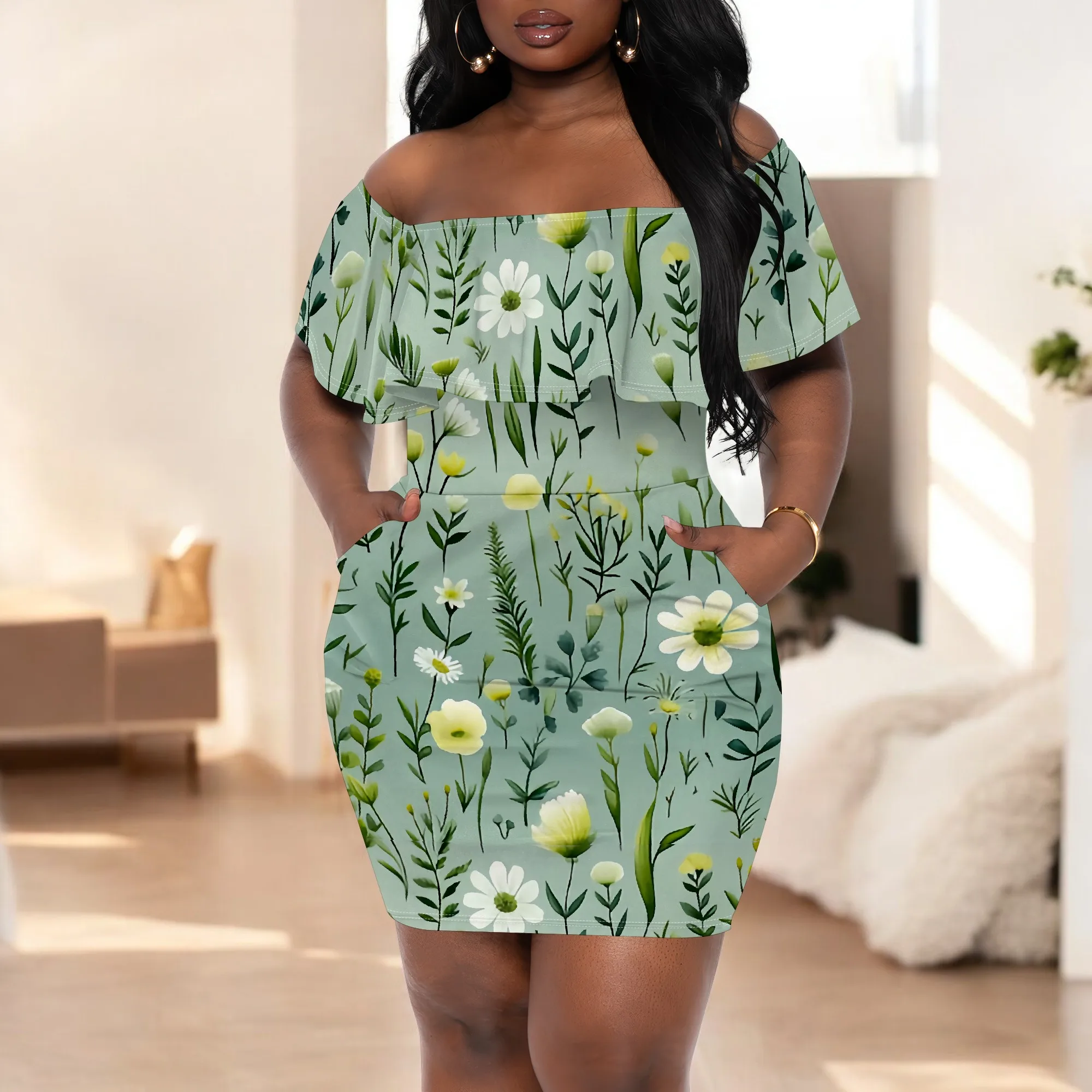 Off-Shoulder Floral Women's Mini Dress 2025 New Arrival Summer Casual Dress S-3XL
Off-Shoulder Floral Women's Mini Dress 2025 New Arrival Summer Casual Dress S-3XL