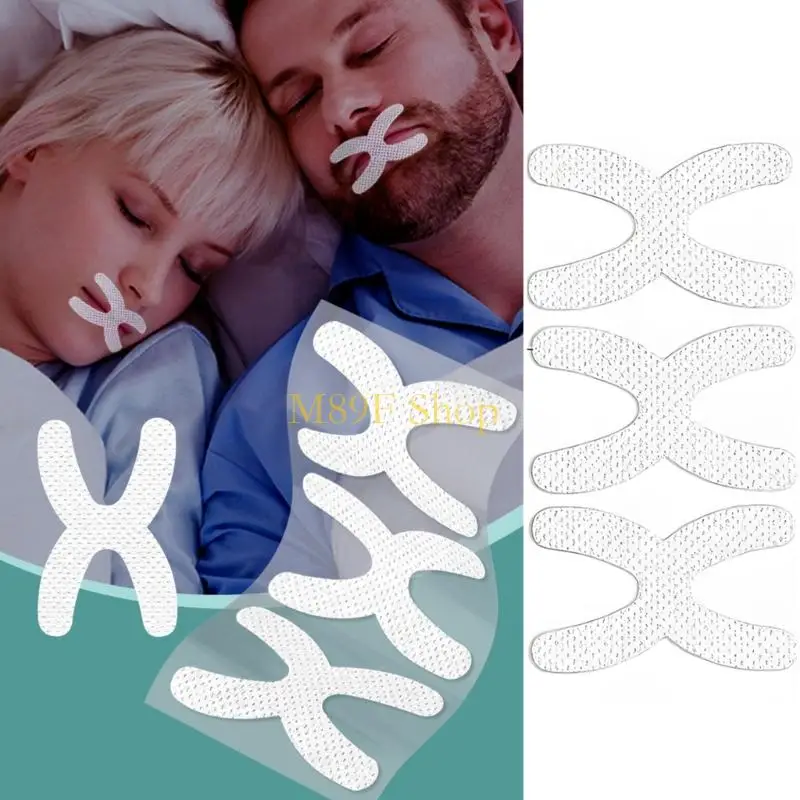 M89F 2Pack/20pcs AntiSnoring Sticker Strips X Mouth Tape For Quiet Night Sleep
M89F 2Pack/20pcs AntiSnoring Sticker Strips X Mouth Tape For Quiet Night Sleep