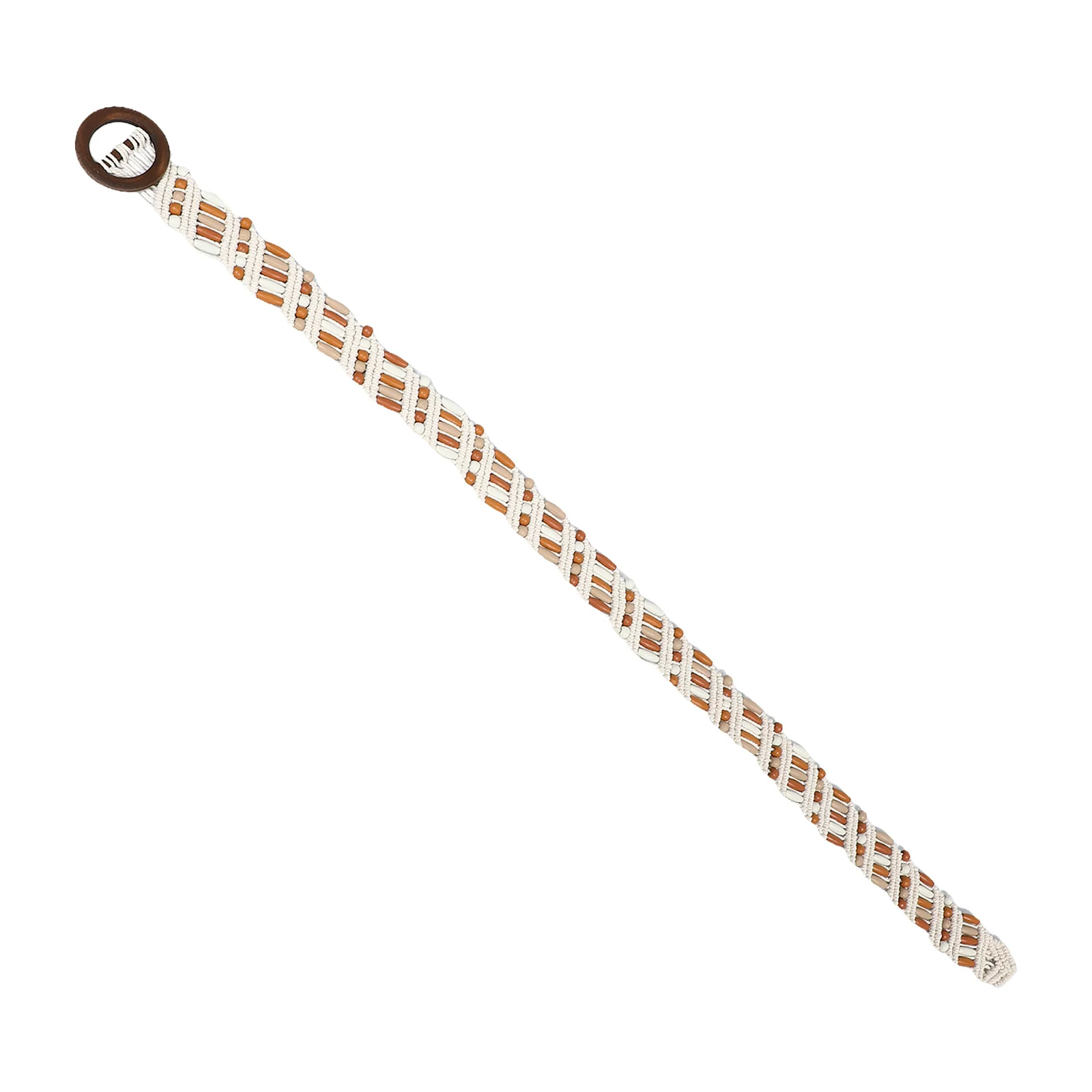 Women Bohemian Braided Rope Belt Handcrafted Woven Waist Tie with Wood Beads Adjustable Western Style Accessory for Dresses
Women Bohemian Braided Rope Belt Handcrafted Woven Waist Tie with Wood Beads Adjustable Western Style Accessory for Dresses