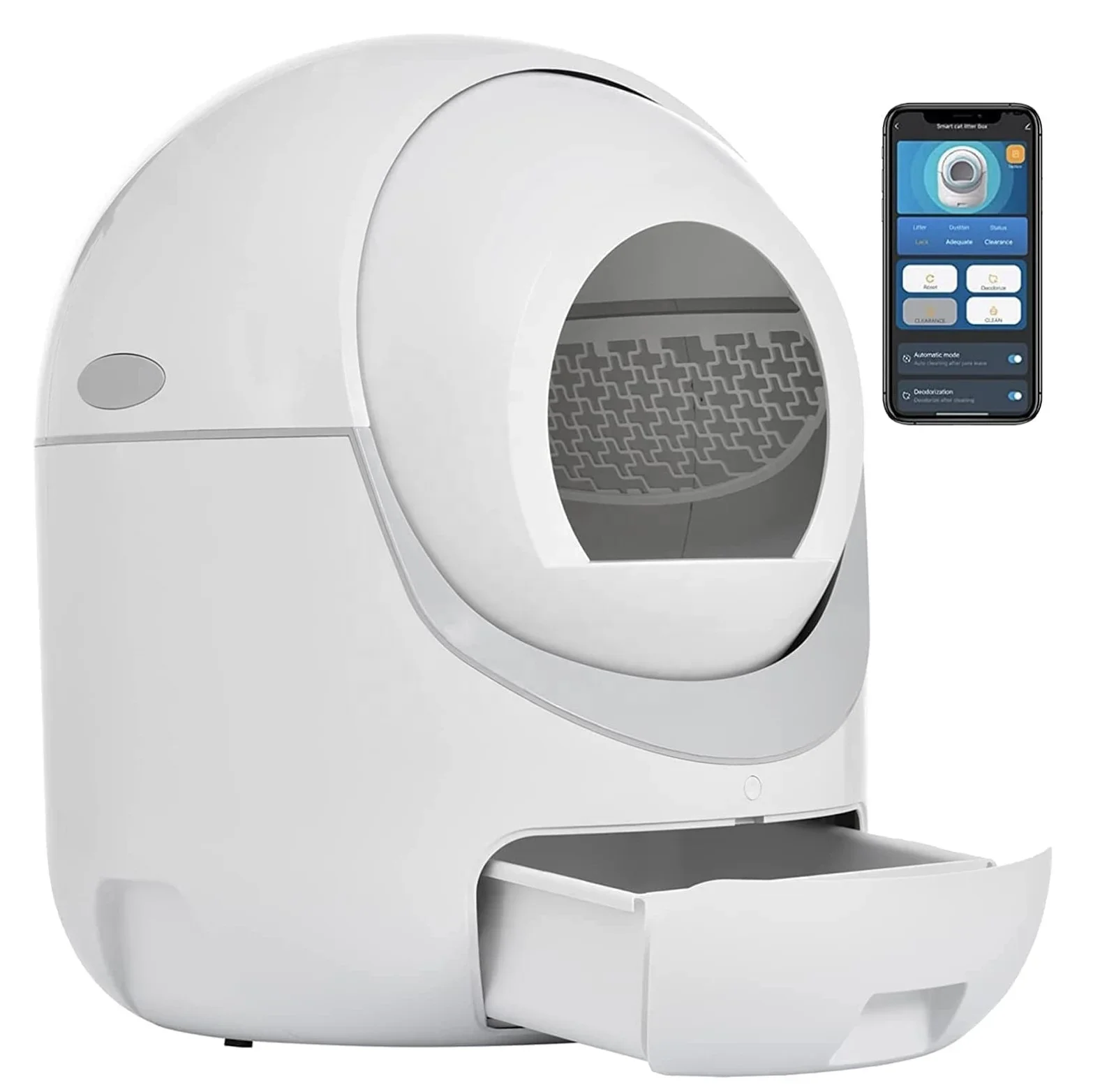 Self-Cleaning Cat Box,Large Automatic Cat Box with APP Control, Smart Health for Multiple Cats
Self-Cleaning Cat Box,Large Automatic Cat Box with APP Control, Smart Health for Multiple Cats