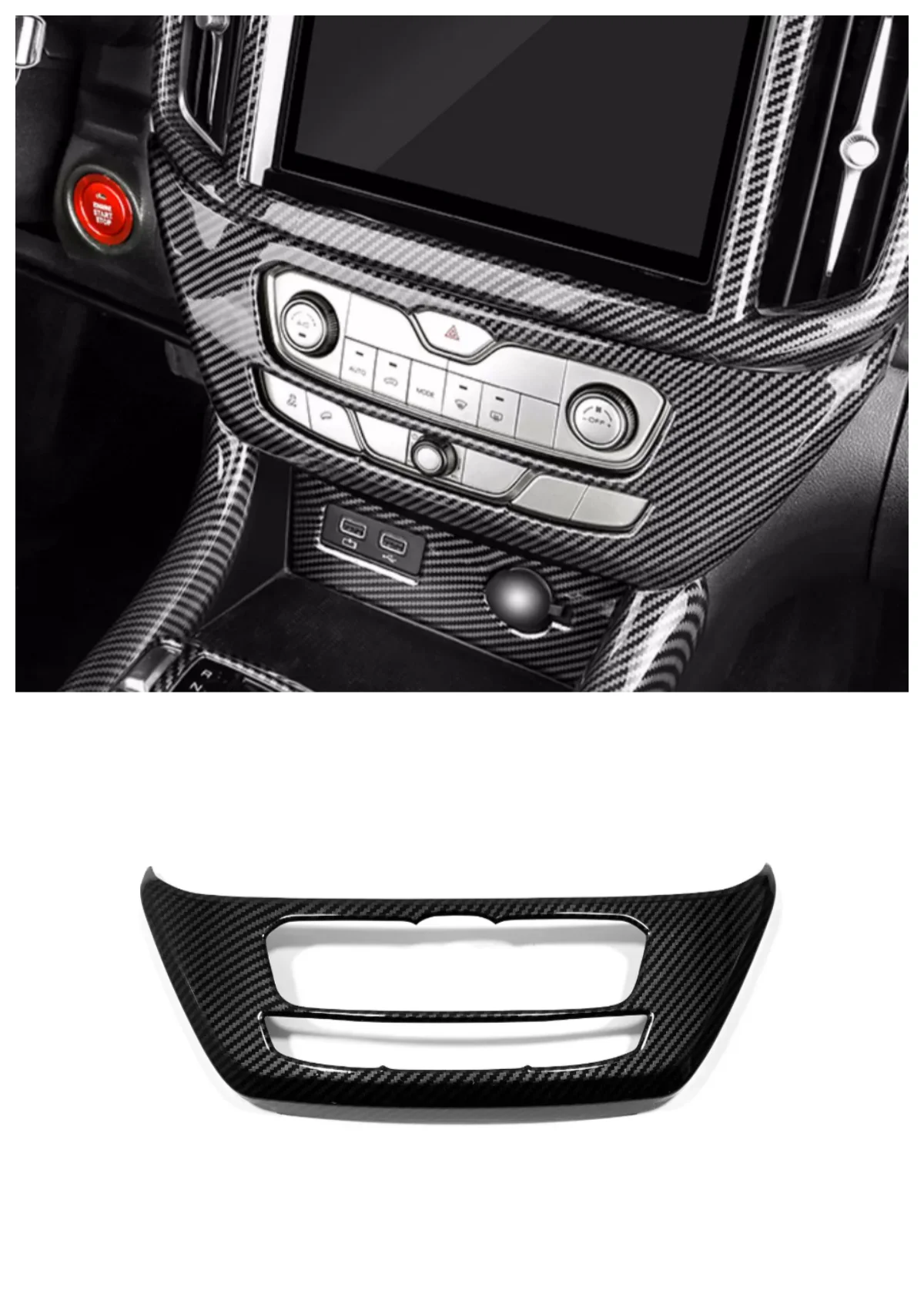 Suitable for Great Wall POER 2019 2020 2021ABS central control air conditioning button switch navigation rack Parts carbon fibre
Suitable for Great Wall POER 2019 2020 2021ABS central control air conditioning button switch navigation rack Parts carbon fibre