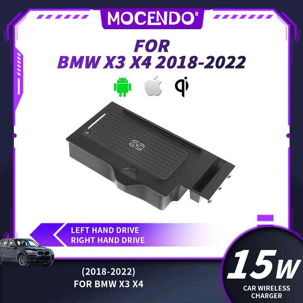 Car Wireless Charger for BMW X3/X4 2018-2022 Compatible with Xiaomi iPhone - Auto Accessory Phone Car Charger Tool
Car Wireless Charger for BMW X3/X4 2018-2022 Compatible with Xiaomi iPhone - Auto Accessory Phone Car Charger Tool