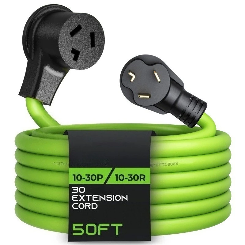 10-30P To 10-30R Dryer Extension Cord, 30A 10AWG 50FT Heavy Duty Power Cable for Dryer and EV Charger
10-30P To 10-30R Dryer Extension Cord, 30A 10AWG 50FT Heavy Duty Power Cable for Dryer and EV Charger