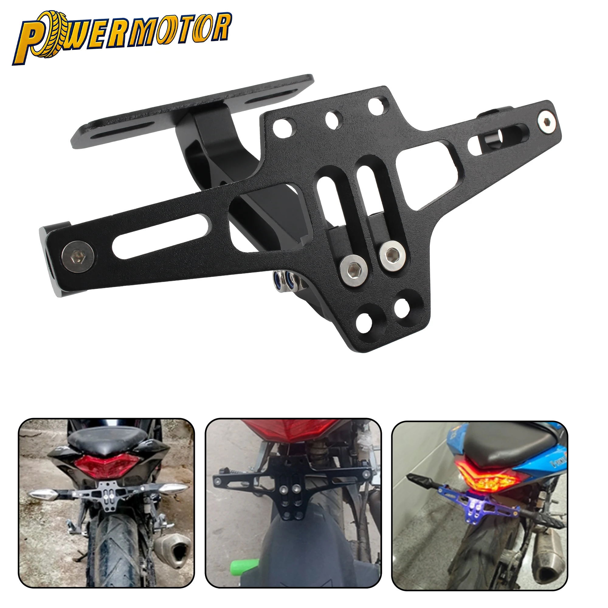Universal Motorcycle License Plate Holder Rear Turn Signal Bracket Accessories Aluminum Alloy Mount Holder Moto Modified Parts
Universal Motorcycle License Plate Holder Rear Turn Signal Bracket Accessories Aluminum Alloy Mount Holder Moto Modified Parts
