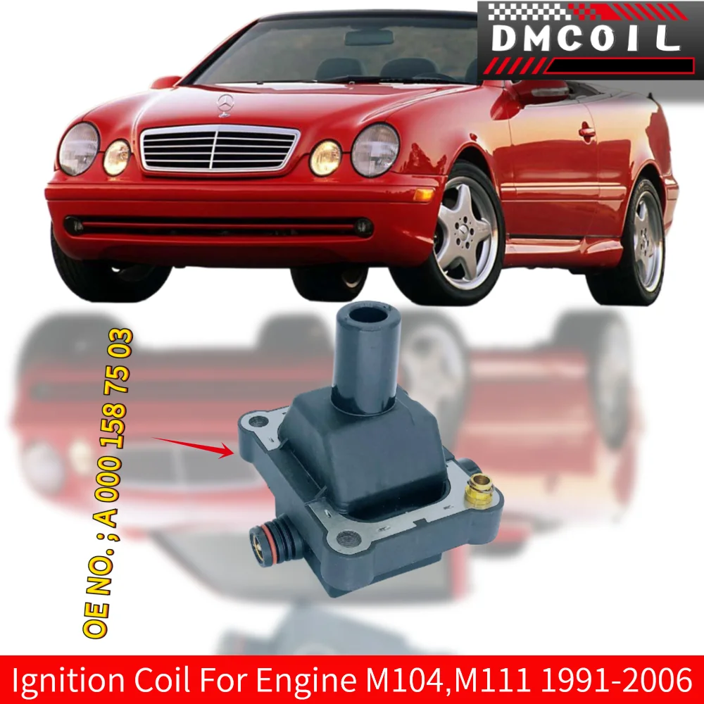 IGNITION COIL FOR MERCEDES-BENZ 124 CLK200 E280 SPRINTER V230 SSANGYONG DAEWOO KORANDO MUSSO M104 M111 1992-2006 A0001587003
IGNITION COIL FOR MERCEDES-BENZ 124 CLK200 E280 SPRINTER V230 SSANGYONG DAEWOO KORANDO MUSSO M104 M111 1992-2006 A0001587003