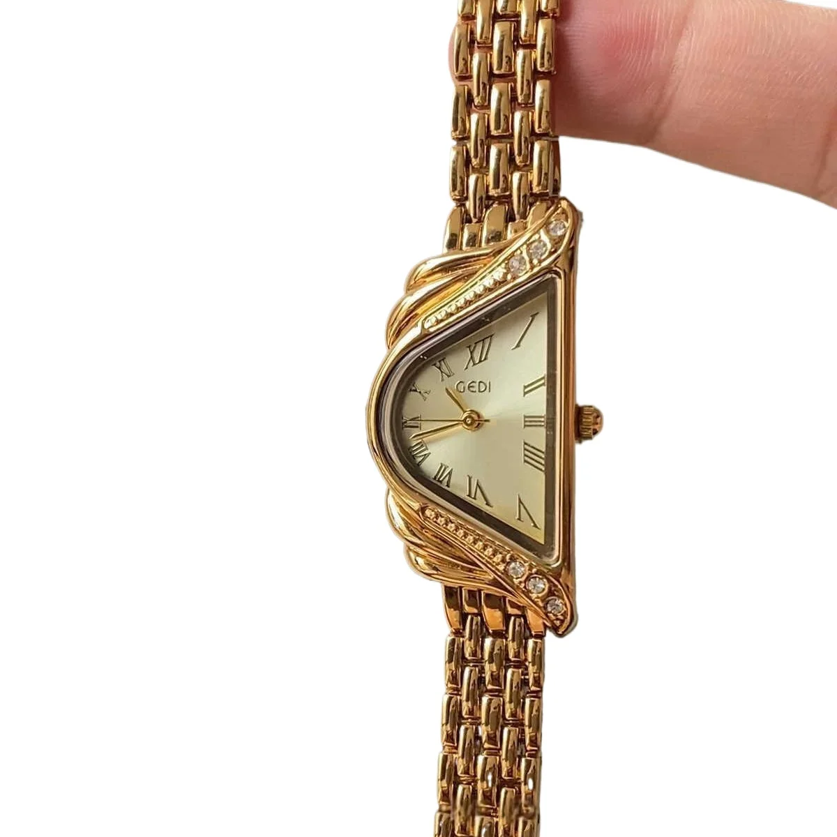 Корейская версия, модные часы-браслет, женские студенческие кварцевые модные часы со стальным ремнем и стразами 
Корейская версия, модные часы-браслет, женские студенческие кварцевые модные часы со стальным ремнем и стразами