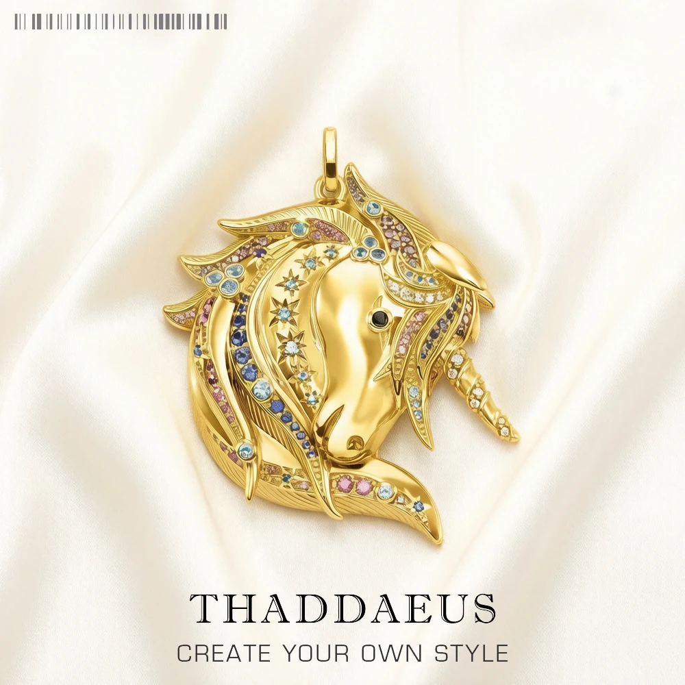 Colorful Unicorn Gold Plated Pendant Brand New 925 Sterling Silver Bohemia Jewelry Accessorie Gift For Woman
Colorful Unicorn Gold Plated Pendant Brand New 925 Sterling Silver Bohemia Jewelry Accessorie Gift For Woman