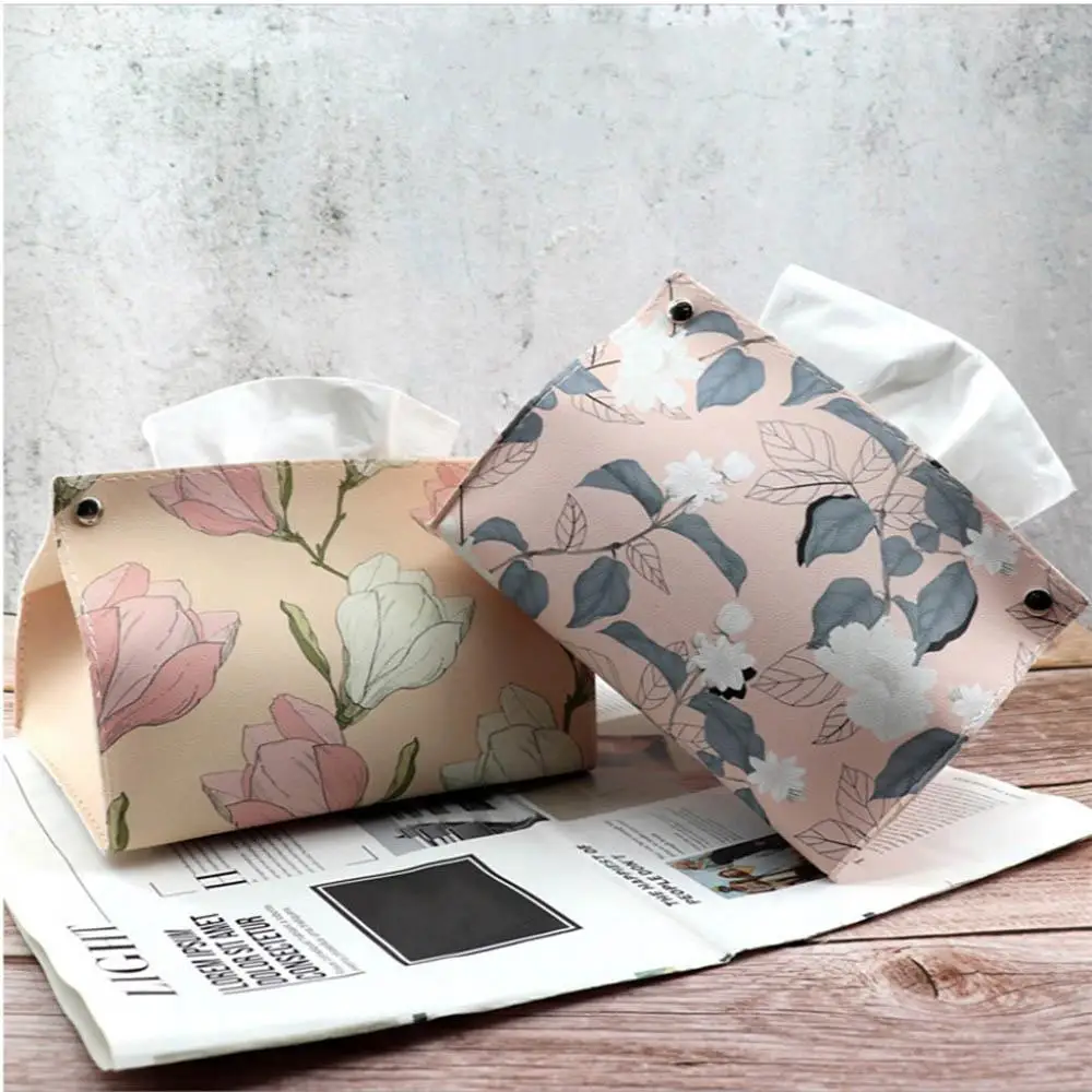 Creative Flower Tissue Boxes PU Leather Tissue Case Waterproof Storage Box Tissue Cover Desk Clean Napkin Holder Household Items
Creative Flower Tissue Boxes PU Leather Tissue Case Waterproof Storage Box Tissue Cover Desk Clean Napkin Holder Household Items