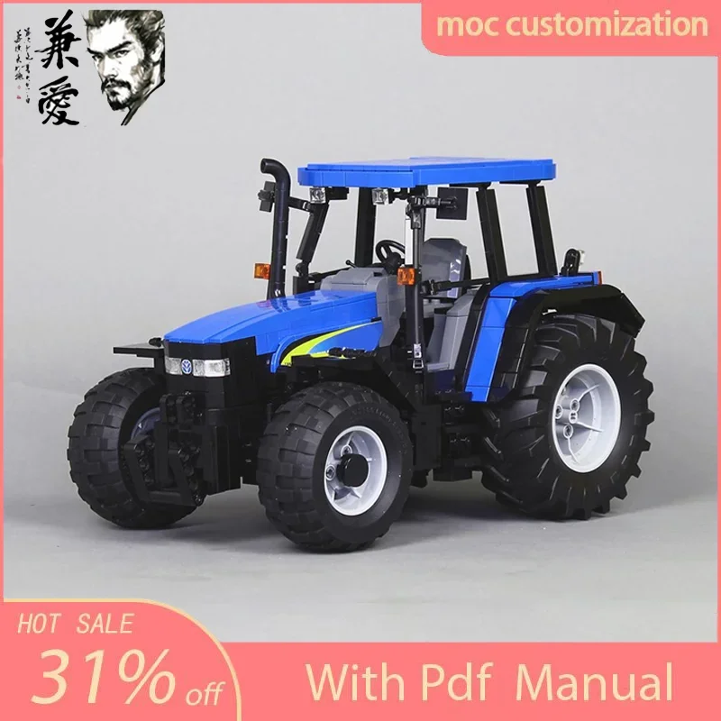 1150 шт. Moc City Engineering New Holland TM 140 модель трактора с прицепом, технологические строительные блоки, креативные детские игрушки в подарок
1150 шт. Moc City Engineering New Holland TM 140 модель трактора с прицепом, технологические строительные блоки, креативные детские игрушки в подарок