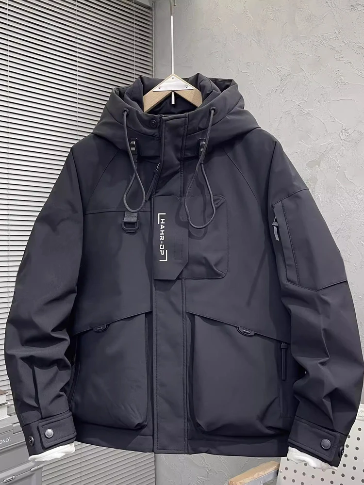 Мужская белая утепленная пуховая куртка-пуховик для активного отдыха, зимнее пальто с капюшоном, ветрозащитное, с резиновыми вставками и молнией
Мужская белая утепленная пуховая куртка-пуховик для активного отдыха, зимнее пальто с капюшоном, ветрозащитное, с резиновыми вставками и молнией