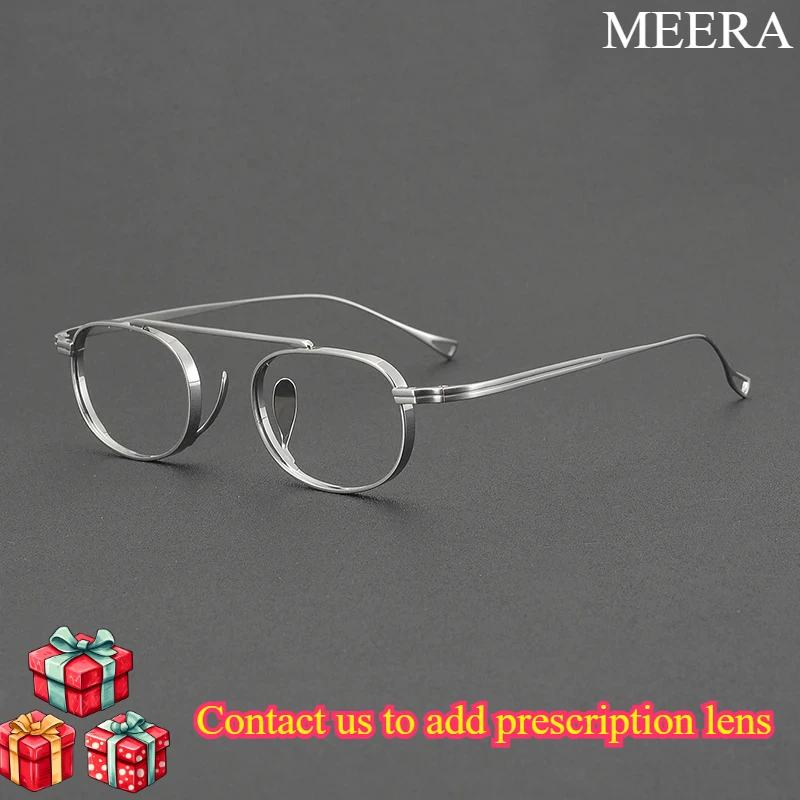 High Quality Silver Pilot Optics Glasses Full Frame Titanium Eyeglasses Myopia Eyewear Spectacles Special Designed Round Frame
High Quality Silver Pilot Optics Glasses Full Frame Titanium Eyeglasses Myopia Eyewear Spectacles Special Designed Round Frame